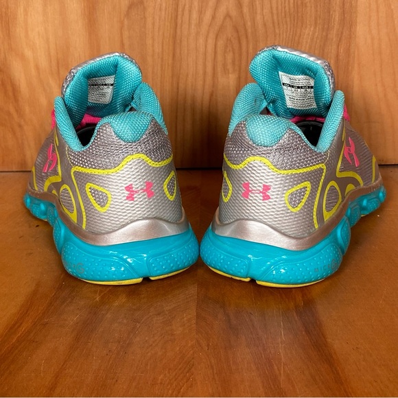 Womens 7 Under Armour Spine RPM Storm Athletic Shoes Grey Blue SEF1004 - Picture 4 of 8